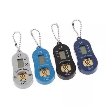 Тестер батареи слухового аппарата Тестер батареи Измерительный ЖК-дисплей Батарея-таблетка чёрный