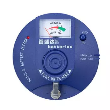 Тестер часов, круглый анализатор проверки часов для ремонта часового магазина синий