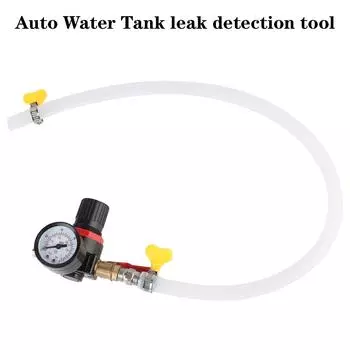 Тестер давления, универсальный детектор утечки водяного бака, автомобильный охладитель с циферблатным индикатором 0-150 фунтов на кв. дюйм, тестер системы охлаждения автомобиля black