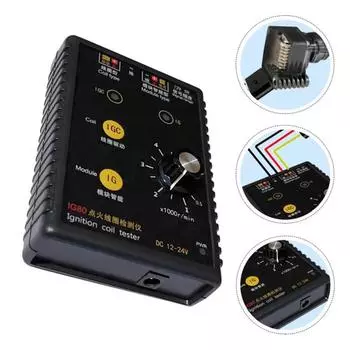Тестер детектора катушки зажигания, природный газ, 24 В, бензин, 12 В, тест катушки зажигания