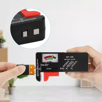 Тестер для бытовых батареек, универсальный тестер для батареек, небольшой тестер для батареек типа AAA AA CD 9 В 1,5 В