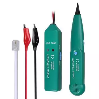 Тестер кабеля локальной сети RJ11 RJ45 Ethernet телефонный проводной трекер Линейный искатель для сетевого телефонного тестер непрерывности линии MS6812 зелёный