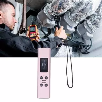 Тестер качества воздуха, тестер температуры и влажности, домашний монитор TVOC с цифровым дисплеем для офиса розовый