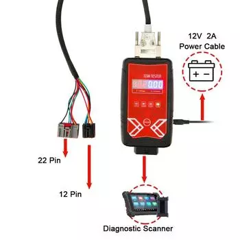 Тестер модуля переключения передач GSM PL005 для Land Rover Jaguar, автономный, не собранный, сменные металлические крепежи красный