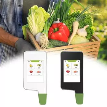 Тестер нитрата в пище Портативный цифровой тестер нитрата в пище Детектор простота в использовании Широкое применение для овощей чёрный