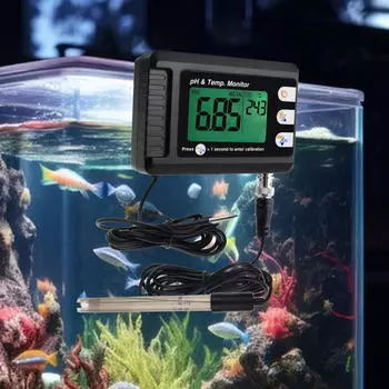 Тестер pH-метра для аквариума, прочная измерительная ручка, легкий многофункциональный монитор качества воды для