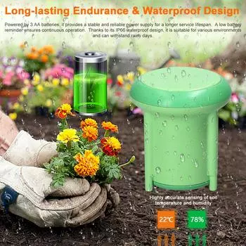 Тестер почвы Tuya ZigBee, датчик температуры и влажности, класс IP66, водонепроницаемый мобильный телефон, приложение Tuya 0 разноцветный