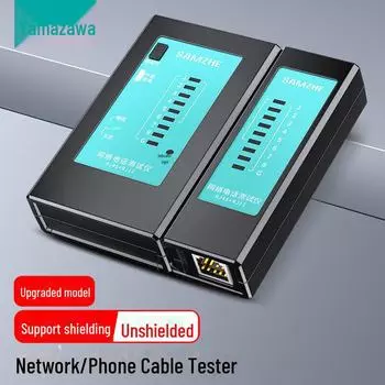 Тестер сетевых кабелей и телефонных линий Shanze для RJ45/RJ11 XCS-03 красный