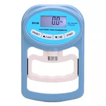 Тестер силы хвата для удобной силовой тренировки Рукоятка для силовой тренировки Измеритель силы хвата синий