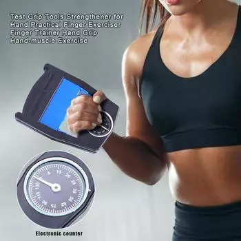 Тестер силы захвата Ручной динамометр Ручной измеритель силы захвата Механический захват Ручка Усилитель силы Тренажер синий
