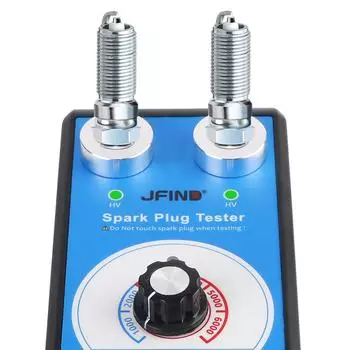 Тестер свечей зажигания для автомобиля, мотоцикла, с двумя отверстиями Jfind JF109 13 мм до 12 В, автомобильный детектор, анализатор зажигания, инструменты 110 В 220 В