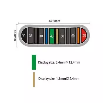 Тестер температуры жидкости, молоко, вода, кофе, пищевой термометр, наклейка для обесцвечивания дома