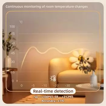 Тестер температуры ЖК-цифровой термометр -50 до 100 измеритель температуры с внешним зондом сигнализация перегрева с сильной магнитной задней панелью