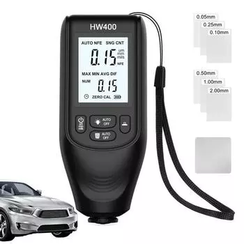 Тестер толщины автомобильной краски Измеритель толщины автомобильного покрытия Цифровой инструмент для проверки лакокрасочного покрытия Аксессуары белый