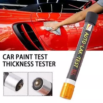 Тестер толщины автомобильной краски Ручка Auto Lak Test Bit Портативный тестер покрытия автомобильной краски Измеритель толщины Измеритель удара для автомобиля