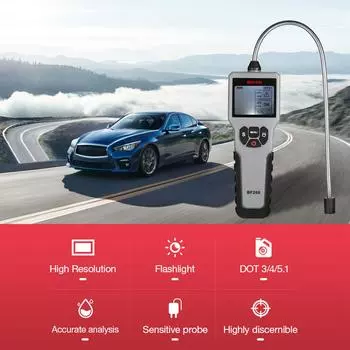 Тестер тормозной жидкости Автомобильный детектор тормозной жидкости Интеллектуальный автомобильный тестер тормозной жидкости Тормозная жидкость серый