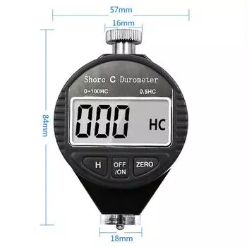 Тестер твердости шин, пластика, резины, испытательный прибор, цифровой дюрометр, ЖК-дисплей, твердомер 0-100HC