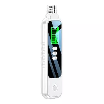 Тестер угарного газа с подсветкой ЖК-дисплея Детектор утечки угарного газа (белый) КДЕ