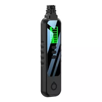 Тестер угарного газа с подсветкой ЖК-дисплея Детектор утечки угарного газа (черный)