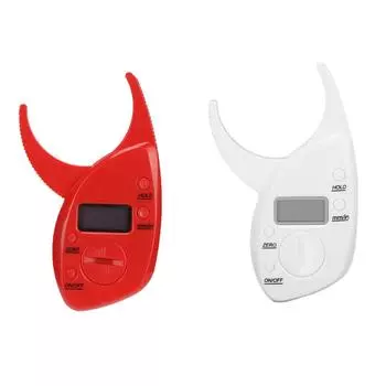 Тестер жира электронный штангенциркуль и измерительная лента для точного измерения ИМТ кожи Red