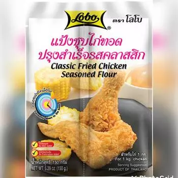 Тесто Лобо Панировка во фритюре Фритюрница Пшеничная мука Специи Классическая жареная курица Приправленная мука 150 грамм.