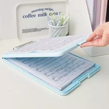 Тестовая бумага Планшет для записей Папки для документов А4 Планшет для хранения файлов Коробка для хранения файлов Планшет для хранения файлов синий