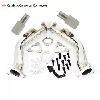 Тестовые трубы Decat Catless Straight Downpipe выхлопная труба ПОДХОДИТ дляNissan 350Z 370z Infiniti G37 G25 2.5 FX35 FX37 Q50 Q60 VQ35HR VQ37HR