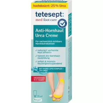 Tetecept Callus Removal Urea Foot Cream 75ml