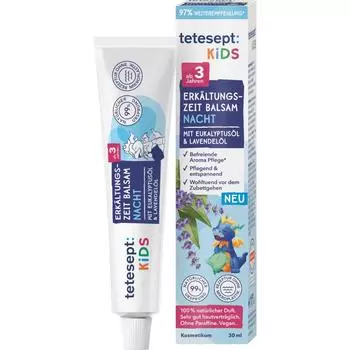 tetesept kids бальзам от простуды ночной 30мл