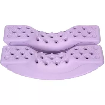 TETOP Leg Stomp Balance Board Stretch Board Миофасциальный релиз Йога Степпер Сидячая аэробная тренировка Упражнение Sit Up Support Нижняя часть спины Шея светло-фиолетовый