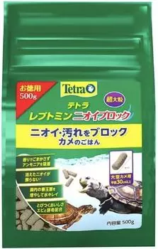 Tetra Leptomin Odor Block Extra Large 500 г Блокирует запахи и пятна Увеличивает количество полезных бактерий в кишечнике Приманка для черепах