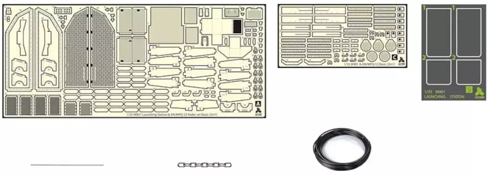 Tetra Model ME Series Patriot Basic Plastic Model Parts ME3542 1/35 MIM-104C PAC-2/Radar (for TR)