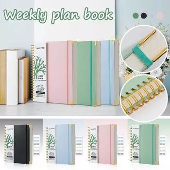 Тетрадь А4 Толстая спиральная книга Студенческая домашняя книга Блокнот спиральная канцелярия One Size чёрный