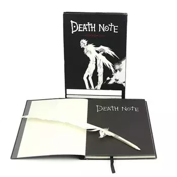 Тетрадь для косплея Iwamatu Death Note с большим костюмом для косплея для старшей школы, кисточка для повседневного использования, аксессуары, инструменты, блокнот, канцелярские принадлежности, A5, чёрный