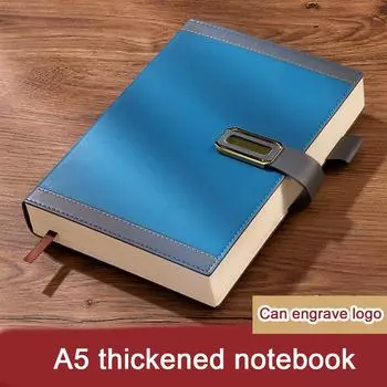 Тетрадь для школьников из толстой кожи формата А5, офисный блокнот с пряжкой, книга для записей деловых встреч, журнал путешествий, дневник, 180 листов, 360 страниц A5