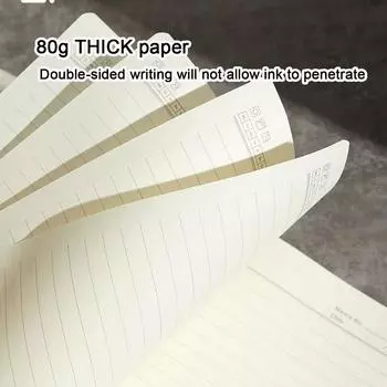 Тетрадь для школьников из толстой кожи формата А5, деловой блокнот, книга для записей встреч, журнал путешествий, дневник, 128 листов, 256 страниц. A5