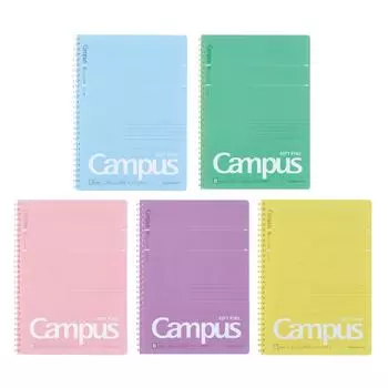 Тетрадь KOKUYO Campus с мягким кольцом, точка B, в линейку, 40 листов, B5, набор из 5 книг, S-S111BTX5CSET