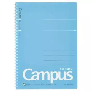 Тетрадь KOKUYO Campus с мягким кольцом, в точку, 40 листов, формат B5, комплект из 5 штук, Blues-S111AT-B [Оптом книги]