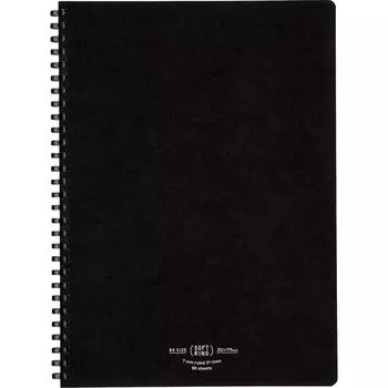 Тетрадь KOKUYO Note Soft Ring, натуральная, 80 листов, черная, полу-B5, в линейку А, S-SV608A-D