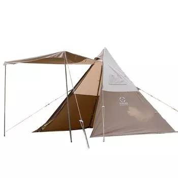 Tetto Tent TC Tent One Pole Tipi Storage Bag Polycotton For 1 to 3 People Water Repellent UV Protection Outdoor BBQ Ventilation Moisture Absorption