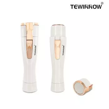 TEWIRROW Мини электрическая эпиляция безболезненная бритва для волос бикини для лица, шеи, ног, всего тела, бритва для волос, перезаряжаемая и аккумуляторная (опционально) розовый