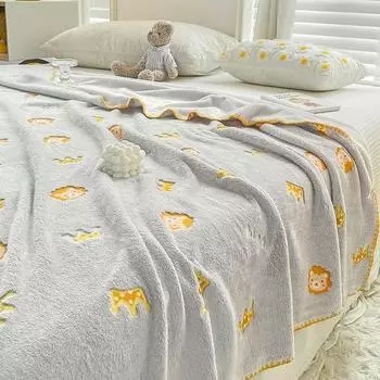 Текстиль для дома, 1 шт., фланелевое одеяло с костями лап, мягкий теплый коралловый флис, простыня, зимний плед, механическая стирка, домашний текстиль, 1 шт. 100x150cm