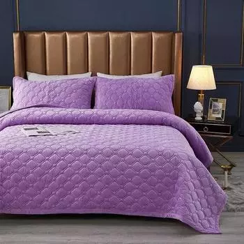 Текстиль для дома, зимнее теплое толстое бархатное покрывало, покрывало, наматрасник, комплект простыней King Queen Single 90x200cm 1pc