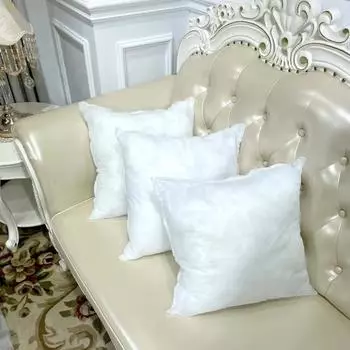 Текстильная декоративная подушка Core оптовая продажа оригинальная трехмерная подушка из волокна прямоугольная подушка для талии подушка для спины подкладка белый