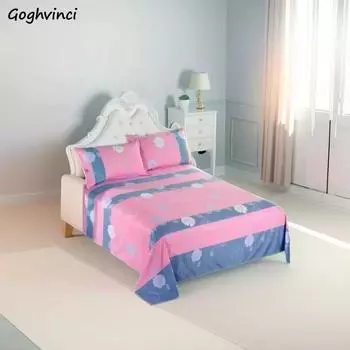 Текстильные простыни Современные бытовые общежития для студентов Нескользящие моющиеся постельные принадлежности Роскошные покрывала для кровати Дышащие, приятные для кожи покрывала 150cmx200cm