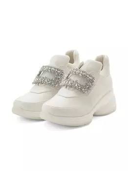Текстура Материал Бижу Кроссовки CWGS244504 WHT см [Selford] Женские 22,5