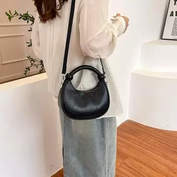 Текстура однотонные простые сумки для женщин корейский повседневный универсальный кошелек для покупок дамские сумки через плечо на одно плечо (20cm<Max Length<30cm)