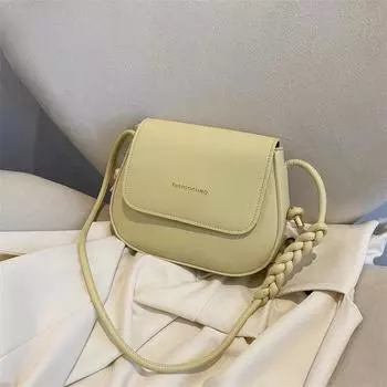 Текстура просто женская маленькая сумка подмышечная сумка женская 2024 новая модная маленькая квадратная сумка текстура сумка-мессенджер белый