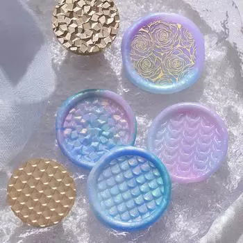 Текстура Штамп Печать Запечатывание Чешуя Дракона Ледяной Блок Головоломка Дерево Конверт Запечатывание Поздравительная Открытка Подарки Свадебные Приглашения Украшения