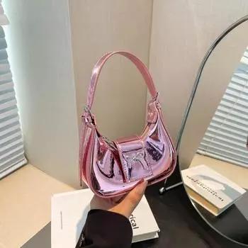 Текстура Высококачественная Мини Сумка Для Пельменей Осень И Зима Простая Модная Универсальная Сумка В Иностранном Стиле 15*5*12.5 розы красного